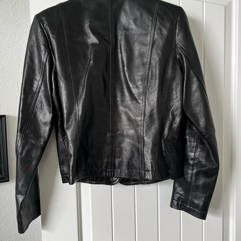 Inc Medium Leather Blazer Jacket. - image 6